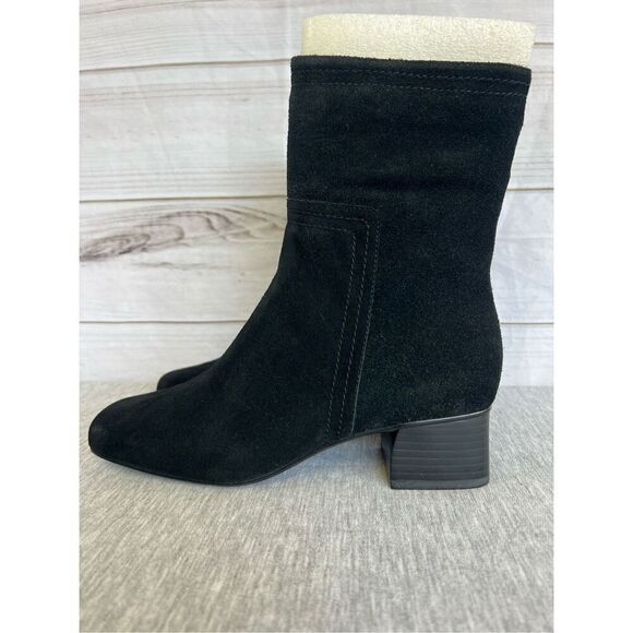 Coldwater Creek leather ankle boots with black Hill size 7 1/2 - Picture 4 of 8